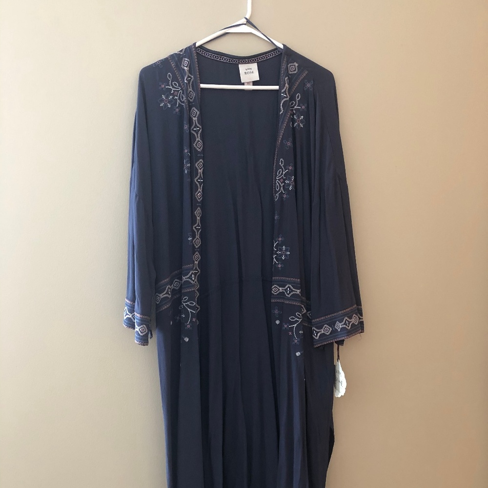 Long, knee length cardigan